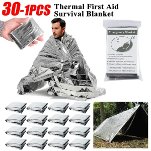 30-1PCS Emergency Rescue Blanket